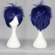 Free cosplay wig navy blue short wig