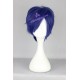 Free cosplay wig navy blue short wig