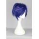 Free cosplay wig navy blue short wig