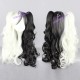 Danganronpa cosplay black and white bear female cosplay wig 70cm 28inches