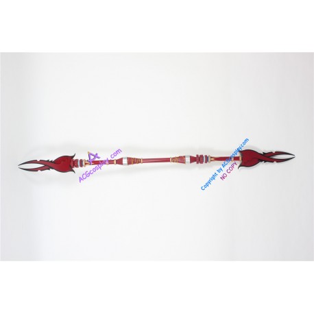 Final Fantasy XIII Oerba Yun Fang Double head Spear cosplay prop pvc made