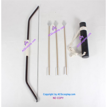 InuYasha Kikyo's bow prop and arrow prop PVC made cosplay prop