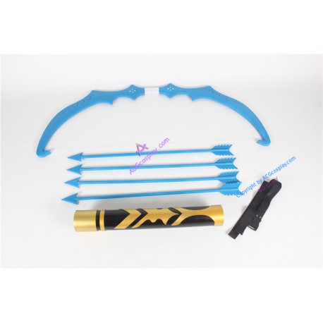 Lol League Of Legends Ashe Shooter Bow Arrow And Arrow Holder Cosplay Prop