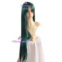 Women's 1m Black Green Long Straight Wig cosplay wig