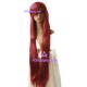 Women's 1m Burgundy Long Straight Wig cosplay wig