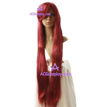 Women's 1m Burgundy Long Straight Wig cosplay wig