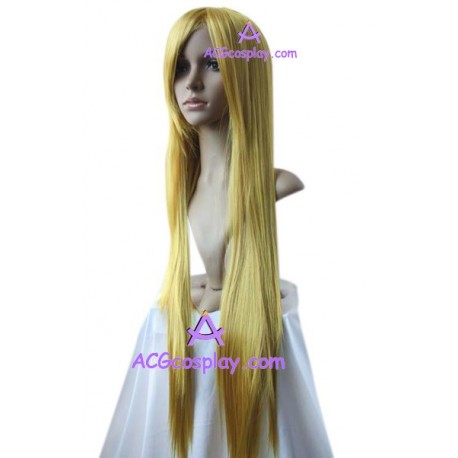 Women's 1m Golden Long Straight Wig cosplay wig