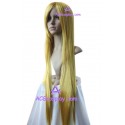 Women's 1m Golden Long Straight Wig cosplay wig