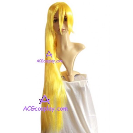 Women's 1m Lemon Yellow Long Straight Wig cosplay wig