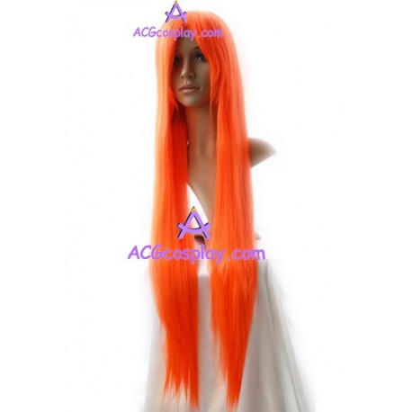 Women's 1m Orange Long Straight Wig cosplay wig