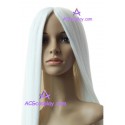 Women's 1m Pure White Long Straight Wig cosplay wig