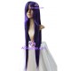 Women's 1m Purple Black Long Straight Wig cosplay wig