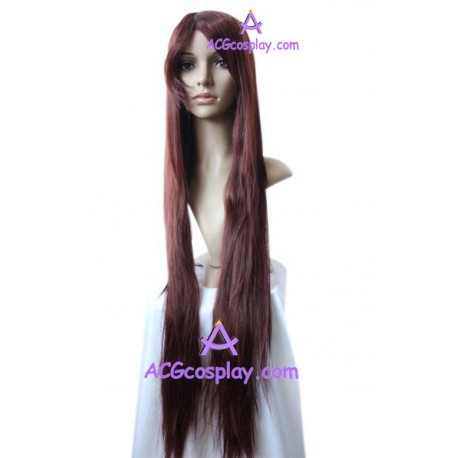 Women's 1m Reddish Brown Long Straight Wig cosplay wig