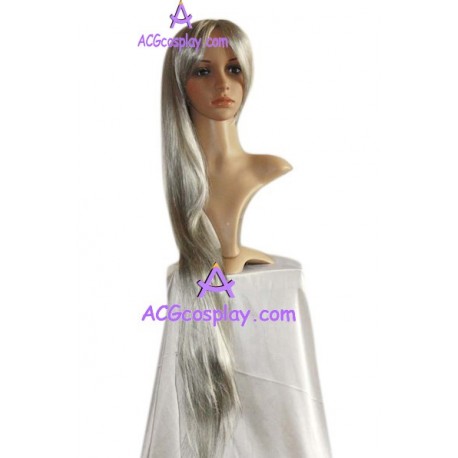 Women's 1m Silver Long Straight Wig cosoplay wig