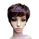 Women's 8cm Short Dark Brown Curly WIg cosplay wig