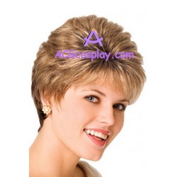 Women's 17cm Gold Short Fashion Wig style1 cosplay wig