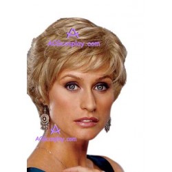 Women's 18cm Brown Short Curly Fashion Wig cosplay wig