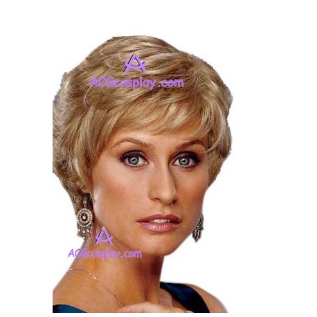 Women's 18cm Brown Short Curly Fashion Wig cosplay wig