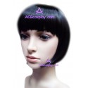 Women's 22cm Black Short Straight Wig cosplay wig