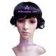 Women's 22cm Black Short Wavy Wig style1 cosplay wig