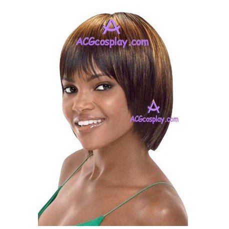 Women's 24cm Brown Short Straight Fashion Wig cosplay wig