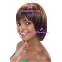 Women's 24cm Brown Short Straight Fashion Wig cosplay wig