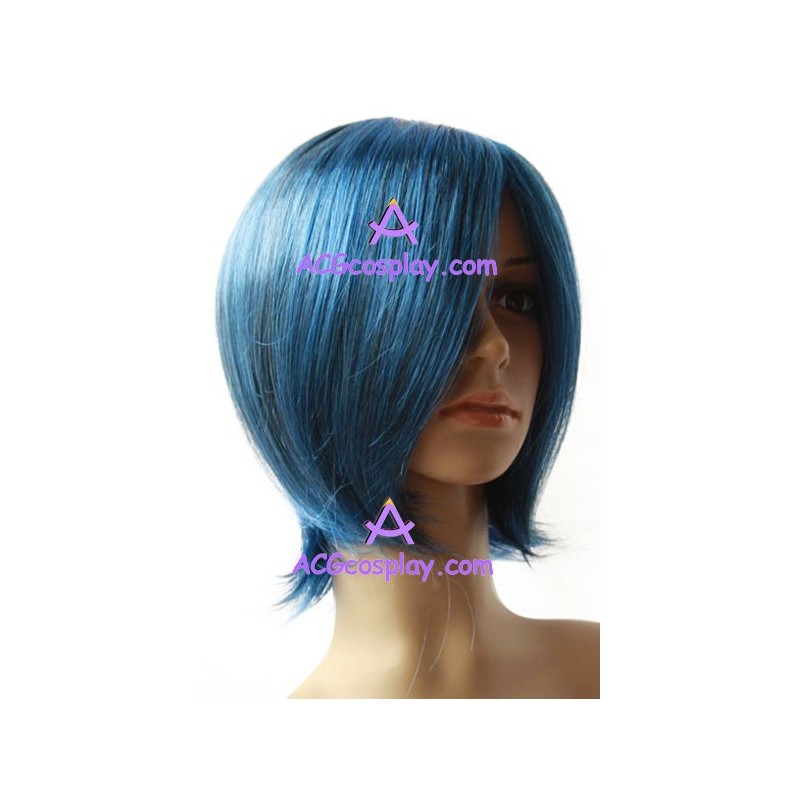 Cheap vintage cosplay short wig blue rappers queen