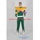 Power Rangers Green Ranger Cosplay Costume with solid pvc made shield vest armband prop