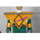 Power Rangers Green Ranger Cosplay Costume with solid pvc made shield vest armband prop