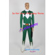 Power Rangers Green Ranger Cosplay Costume with solid pvc made shield vest armband prop