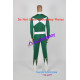 Power Rangers Green Ranger Cosplay Costume with solid pvc made shield vest armband prop