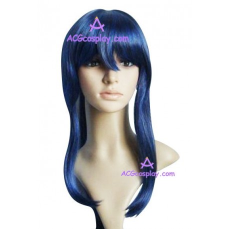 Women's 55cm Blue Curly Fashion Wig cosplay wig