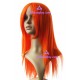 Women's 60cm Orange Long Straight Cosplay Wig