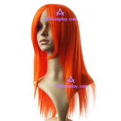 Women's 60cm Orange Long Straight Cosplay Wig