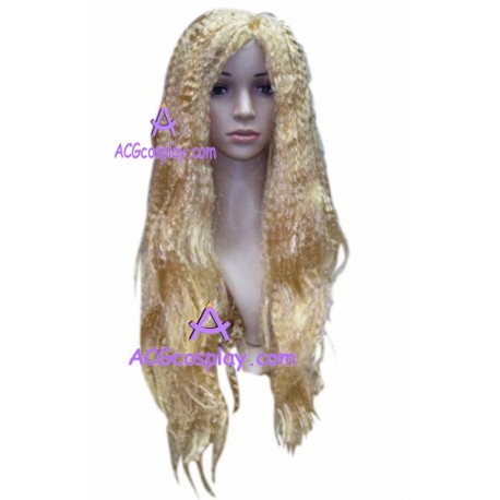 Women's 80cm Gold Long Curly Fashion Wig cosplay wig