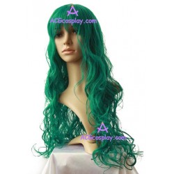 Women's 80cm Dark Green Long Curly Wig cosplay wig