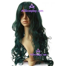 Women's 80cm Deep Green Long Wave Wig cosplay wig