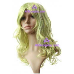 Women's 80cm Light Green Long Curly Cosplay Wig