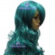 Women's 90cm Dark Green Long Curly Cosplay Wig