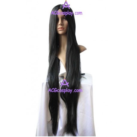 Women's 100cm Black Long Straight version1 Cosplay Wig