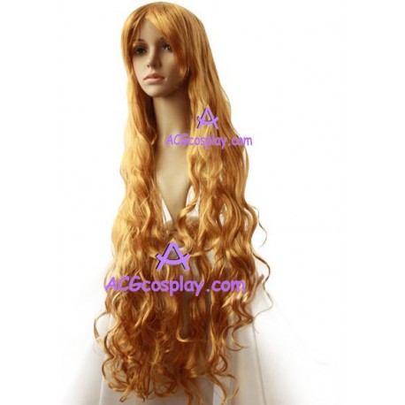 Women's 100cm Blonde Long Curly Cosplay Wig