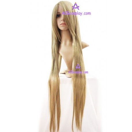 Women's 100cm Brown Long Straight Fashion Wig cosplay wig