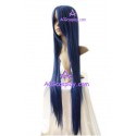 Women's 100cm Deep Blue Long Straight Cosplay Wig