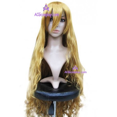 Women's 100cm Golden Brown Long Wave Cosplay Wig