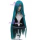 Women's 100cm Greenblack Long Straight Cosplay Wig