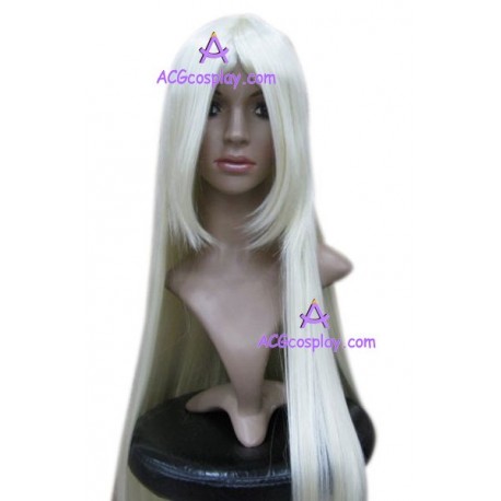 Women's 100cm Light Golden Long Straight Cosplay Wig