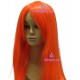 Women's 100cm Orange Short Straight Cosplay Wig