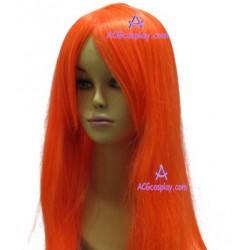 Women's 100cm Orange Short Straight Cosplay Wig