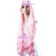 Women's 100cm Pink Long Curly Cosplay Wig