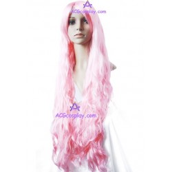 Women's 100cm Pink Long Curly Cosplay Wig